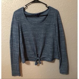 Aéropostale Long Sleeve Tie Top